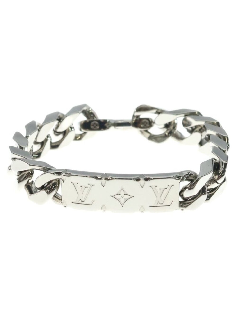 Louis Vuitton Chain Bracelet Monogram Silver